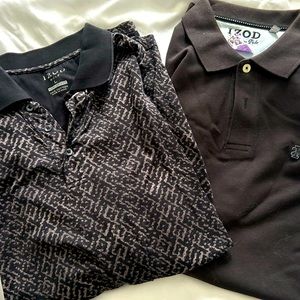 Set of 2 Izod short sleeve polo shirts